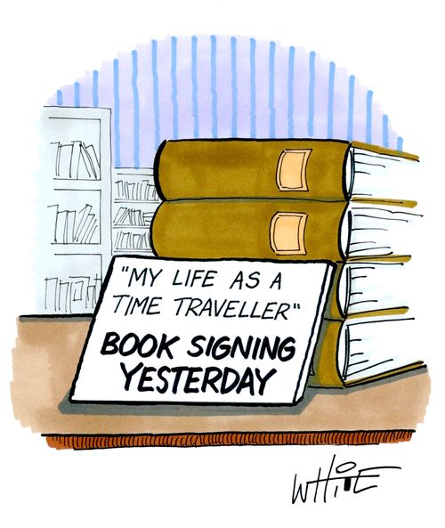 "My Life As A Time Traveller" Book Signing Yesterday