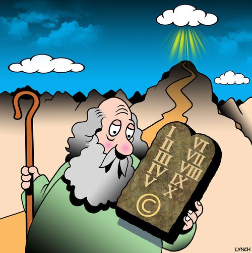 Copyrighted commandments 