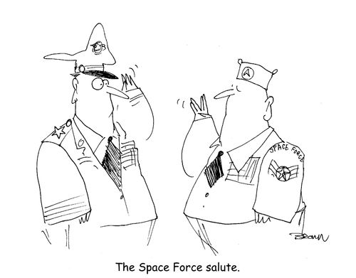 The Space Force salute.
