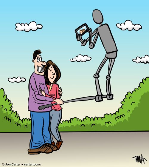 Robot selfie stick