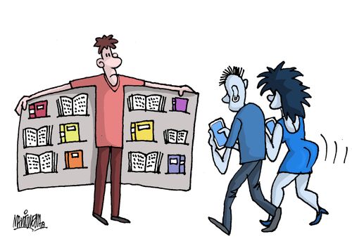 Books vs mobile phones