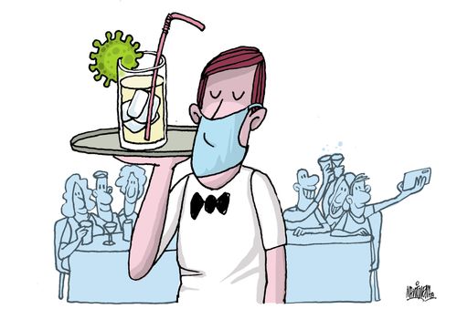 Contagion in Restaurants