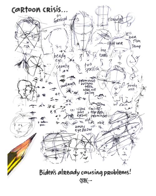Cartoon Crisis. . . Biden's already causing problems!