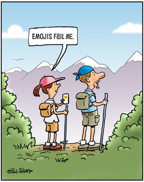 "Emojis fail me."