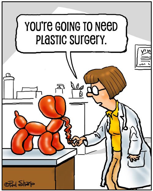 "You're going to need plastic surgery."