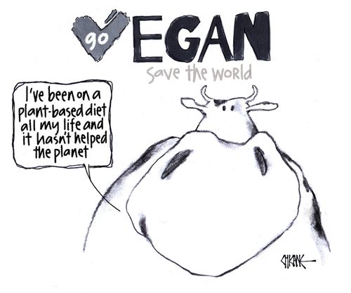 "I've been on a plant-based diet all my life and it hasn't helped the planet."