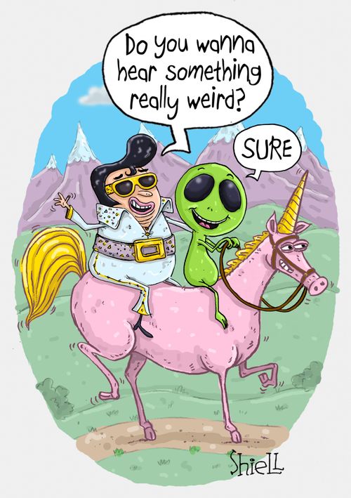 "Do you wanna hear something really weird?"