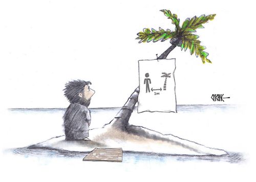 Desert Island Social Distancing