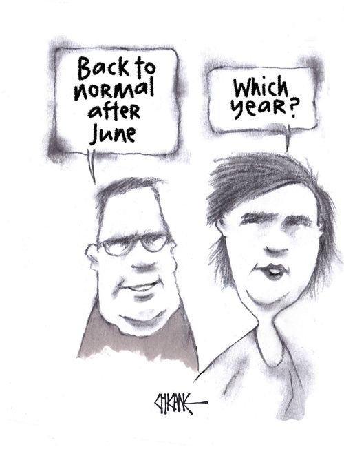 "Back to normal after june."