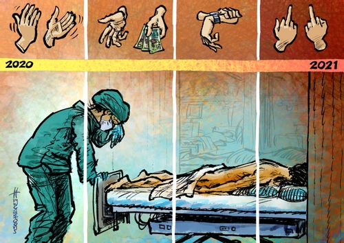 Dwindling Support for Healthcare Workers