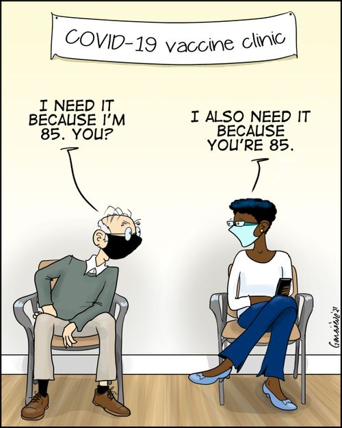 "I also need it because you're 85."