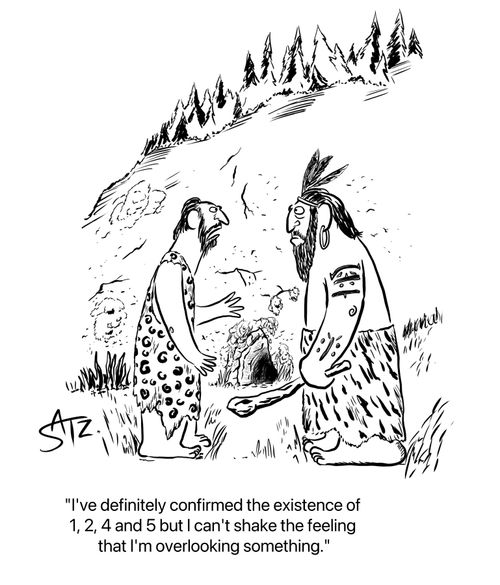 "I've definitely confirmed the existence of 1, 2, 4 and 5 but I can't shake the feeling that I'm overlooking something."