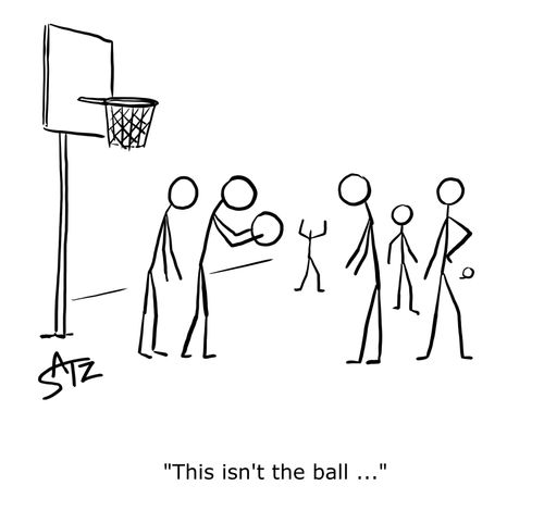 "This isn't the ball. . ."