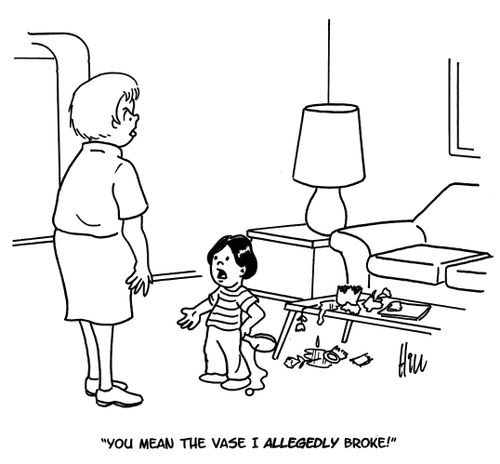 "You mean the vase I allegedly broke!"