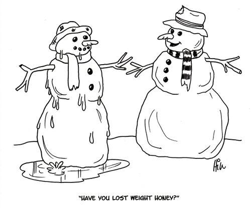"Have you lost weight honey?"