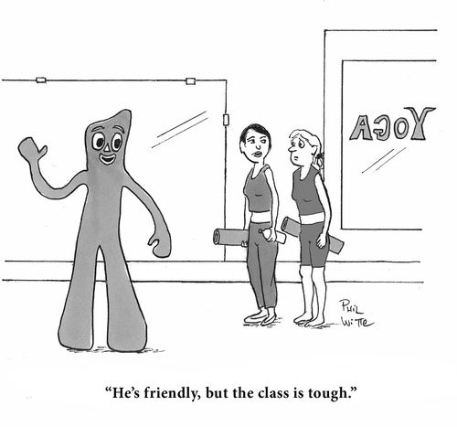 "He's friendly, but the class is tough."