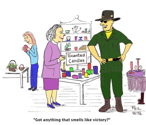 "Got anything that smells like victory?"