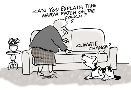"Can you explain the warm patch on the couch?"