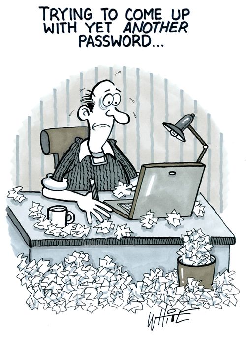 Trying to come up with yet another password...