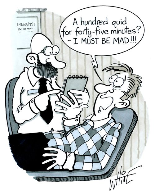 "A hundred quid for forty-five minutes? I must be mad!!"