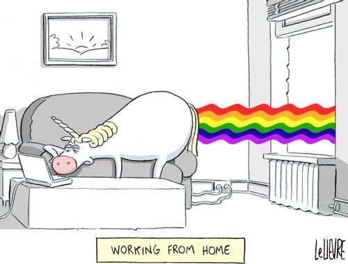Unicorn Working From Home