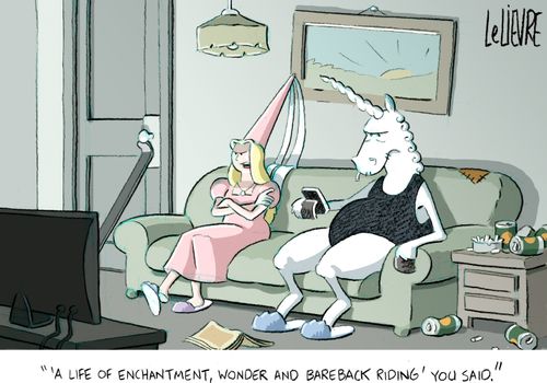 "'A life of enchantment, wonder and bareback riding' you said."