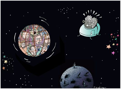 Earth trapped by Covid