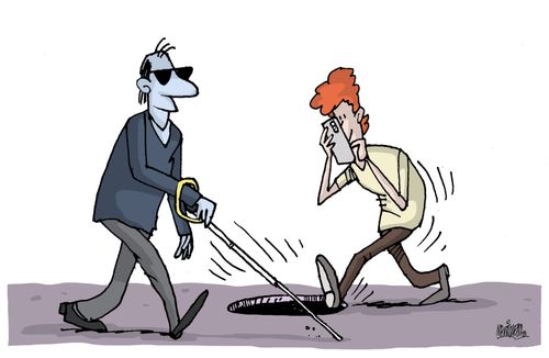 Blind with mobile phones