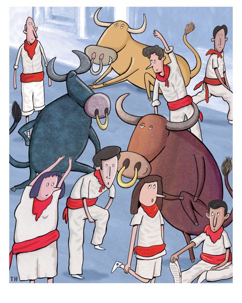 Pampalona warm up.  