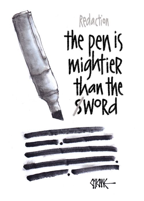 Redaction: The pen is mightier than the word