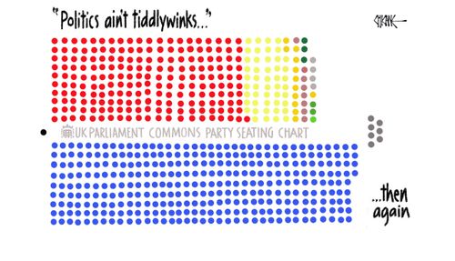 Politics ain't tiddlywinks. . .