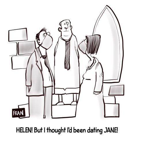 "HELEN! But I thought I'd been dating Jane!"