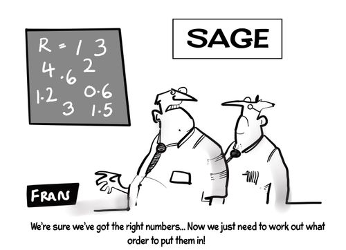 "We're sure we've got the right numbers... Now we just need to work out what order to put them in!"