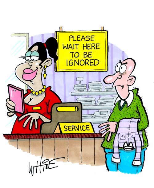 Please wait here to be ignored...