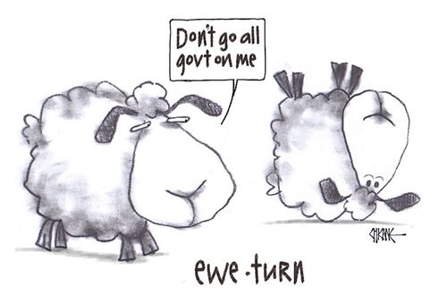 "Don't go all govt. on me."