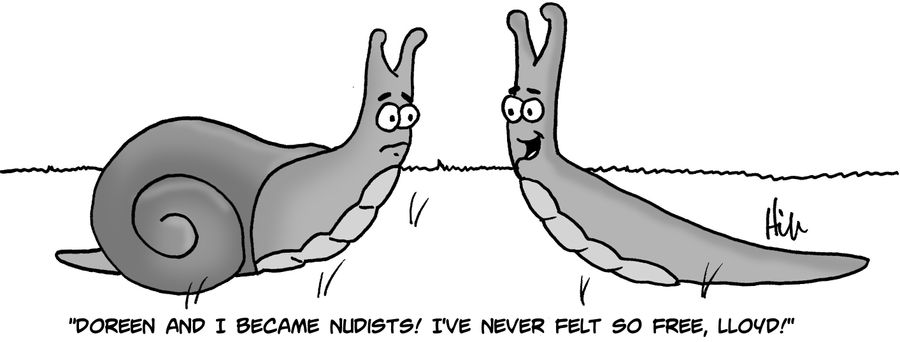 "Doreen and I became nudists! I've never felt so free, Lloyd!"