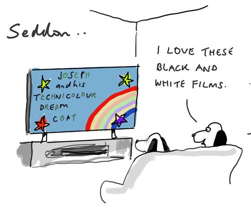 "I love these black and white films."