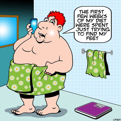 "The first few weeks of my diet were spent just trying to find my feet."