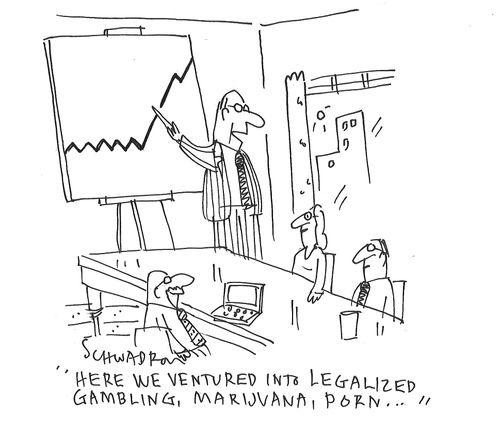 "Here we ventured into legalized gambling, marijuana, porn. . ."