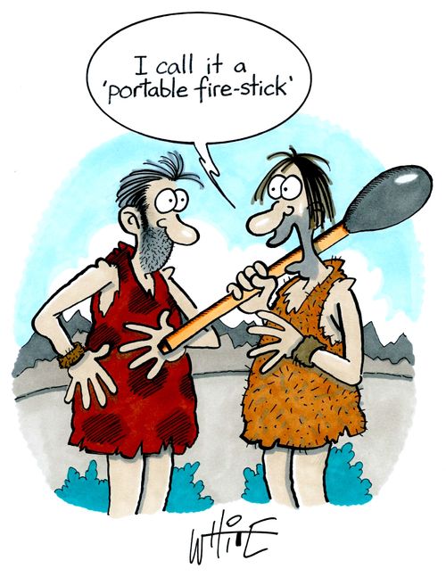 "I call it a 'portable fire-stick'."