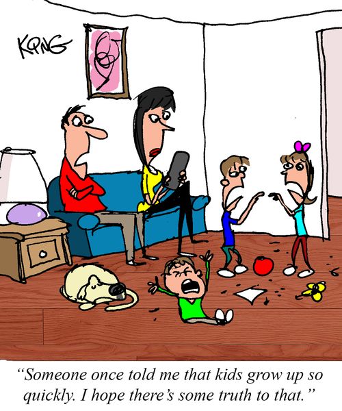 "Someone once told me that kids grow up so quickly. I hope there's some truth to that."