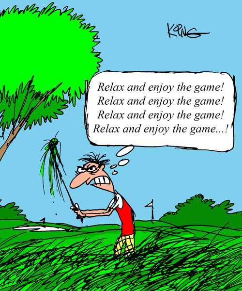 "Relax and enjoy the game! Relax and enjoy the game!..."
