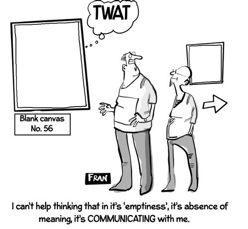 "I can't help thinking that in it's 'emptiness', it's absence of meaning, it's COMMUNICATING with me."