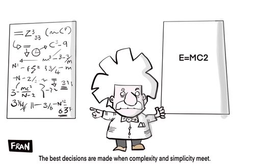 "The best decisions are made when complexity and simplicity meet."