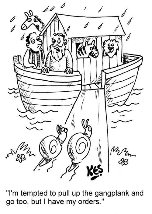 "I'm tempted to pull up the gangplank and go too, but I have my orders."