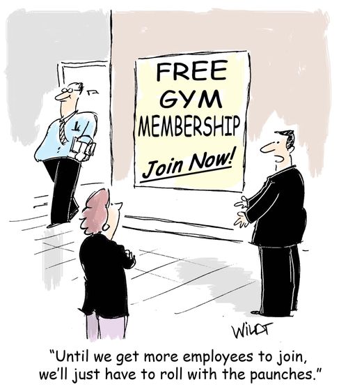 "Until we get more employees to join, we'll just have to roll with the paunches."