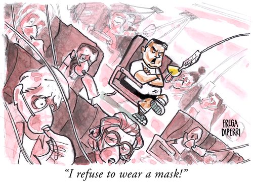 "I refuse to wear a mask!"
