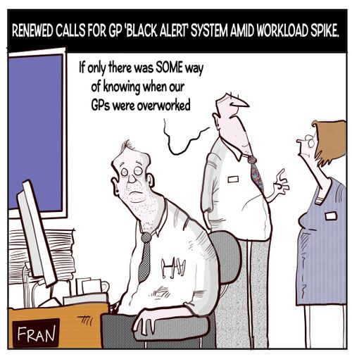 Renewed calls for GP 'black alert' system amid workload spike
