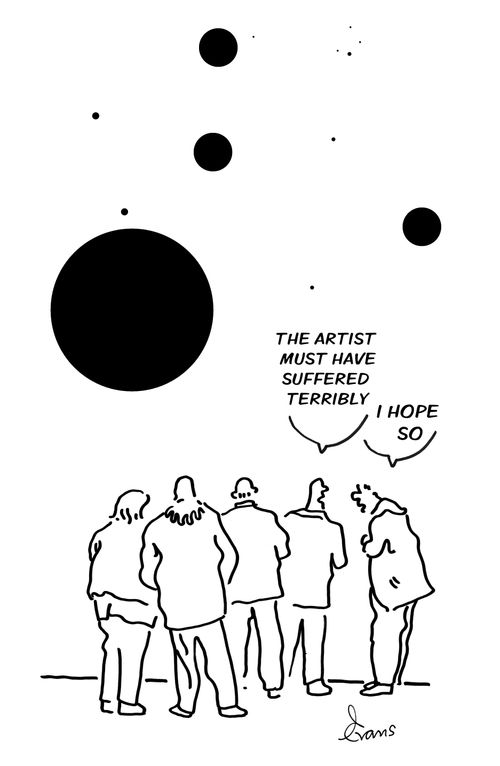"The artist must have suffered terribly."
