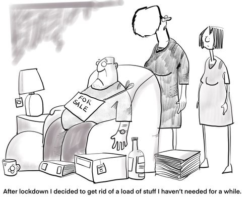 "After lockdown I decided to get rid of a load of stuff I haven't needed in a while."